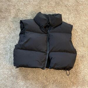 Black Puffer Vest